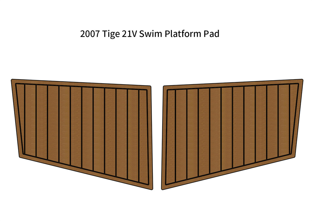 2007 Tige 21V Swim Platform Step Mat Boat EVA Faux Foam Teak Deck Floori... - $281.00
