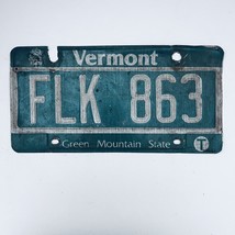  United States Vermont Green Mountain Truck License Plate FLK 863 - £19.24 GBP