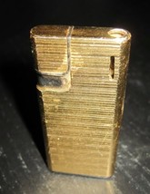 Vintage KOR Luxury GOLD Tone Automatic Torch Gas Butane Lighter - £6.76 GBP