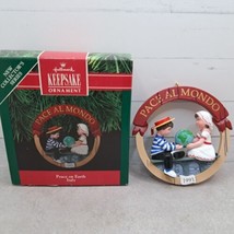 Vintage 1991 Peace on Earth Italy Christmas Hallmark Keepsake Ornament w/ Box - £5.42 GBP