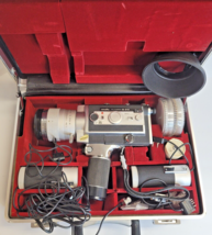 Minolta Autopak-8 D10 Super 8 Film Movie Video Camera w Case &amp; Accessories WORKS - £474.80 GBP