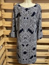 New York &amp; Company Stretch Angel Sleeve Shift Dress Woman&#39;s Size XL KG - $367.74 MXN