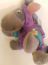 Disney 2004 Eeyore Mini Bean Bag 8&quot; with Purple Jacket and Backpack MWT - £23.59 GBP