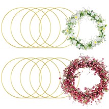 10 Pack 12 Inch Large Dream Catcher Rings Metal Hoops Wreath Rings For Dream Cat - £24.03 GBP