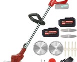 Weed Wacker Cordless Brush Cutter Battery Powered With 3 Types Of, Light... - $168.99