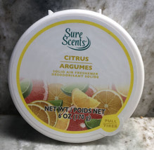 Sure Scent Citrus Scent Solid Air Freshener 6oz-BRAND NEW-SHIPS N 24 Hours - £6.26 GBP