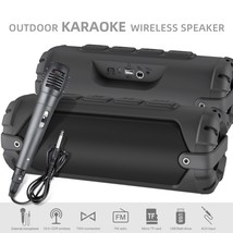 NEWRIXING NR-6013M 20W Portable Karaoke Speaker Wifi BT5 with Microphone, Strap - £57.42 GBP