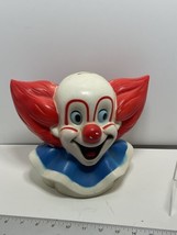 VTG 1972 Plastic Bozo The Clown Larry Harmon Pictures 8.5 Inch Coin Bank - £16.04 GBP