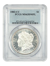 1883-CC $1 Pcgs MS63DMPL - £527.98 GBP