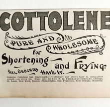 Cottolene Shortening 1897 Advertisement Victorian Baking Frying Lard DWFF19 - $17.50