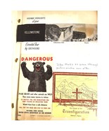 1957 Greyhound Bus Travel Scrapbook: Yellowstone, Montana Photos &amp; Postc... - $867.31 MXN