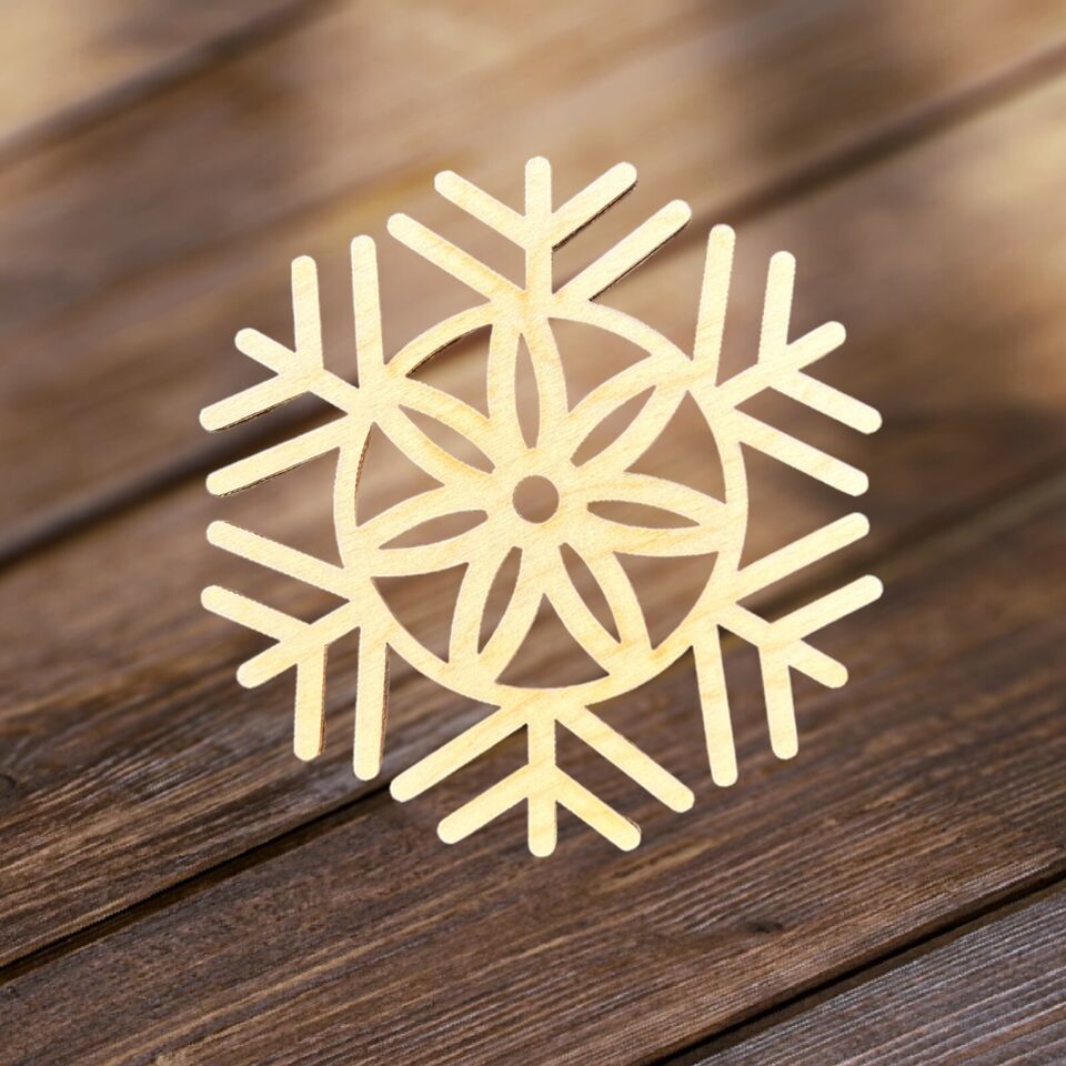 Wooden Christmas Ornament - Holiday Decor 4&quot; With Giftbox - $5.45