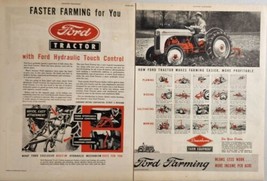1947 Print Ad Ford Tractor with Hydraulic Touch Control Dearborn Detroit,MI - £15.50 GBP