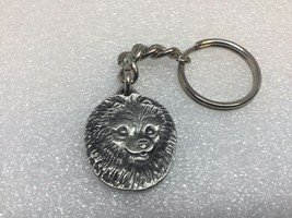 Pomeranian Doggie Pewter Keychain Porte-Clés En Étain Chien Poméranien C... - $9.67