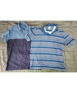 Callaway LOT of 2 Mens Casual Opt-Dri Golf Polo Short Sleeve Shirts XL &amp; L - £19.53 GBP