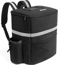 Homevative Thermal Insulated Food Delivery Backpack With Cup Holders, Po... - £35.34 GBP