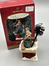 Ornament Hallmark All Sooted Up Teddy Bear as a Chimney Sweep QX6837 1999 - £6.14 GBP