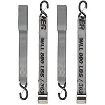 KEEPER 05707 8' x 2" Cam Buckle Tie-Down, 2 Pack, Yellow - $37.21