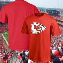 NFL KC Chiefs Jersey Style T-Shirt S-5X - £17.19 GBP