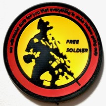 Free Soldier Hook and Loop Rubber Patch - $2.96