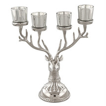 Reindeer Candle Holder Christmas Ornament for 4 Candles Aluminum Decorat... - $2,394.59 MXN