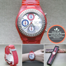 Multifunction Women Wristwatch Japan VD57 SII Chrono Movement Date Stone... - £39.95 GBP
