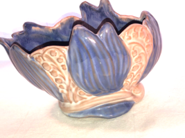 Stangl Pottery Terra Rose Blue Lilies of the Valley Bowl Planter 3520  USA - £23.59 GBP