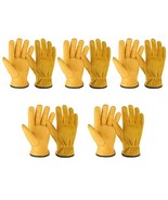 Leather Work Gloves Flex Grip Tough Cowhide Gardening Glove for Men and ... - $243.27 CAD
