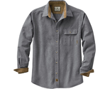 Men&#39;s Buck Camp Flannel, Heather Button Casual Shirt with Corduroy Cuffs... - $56.16