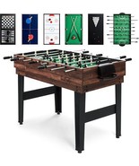 10-in-1 Combo Game Table Set w/Hockey Foosball Pool Shuffleboard Ping Po... - €239,10 EUR