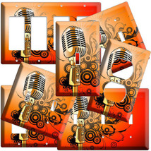 Retro Microphone Light Switch Outlet Wall Plate Cover Room Decor Fat Elvis Shure - £14.06 GBP+