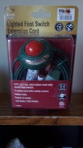 ECO PLUGS ~ Lighted Foot Switch Extension Cord ~ 9 FT ~ NEW SEALED ~ - $9.89