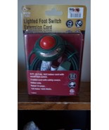 ECO PLUGS ~ Lighted Foot Switch Extension Cord ~ 9 FT ~ NEW SEALED ~ - $182.84 MXN