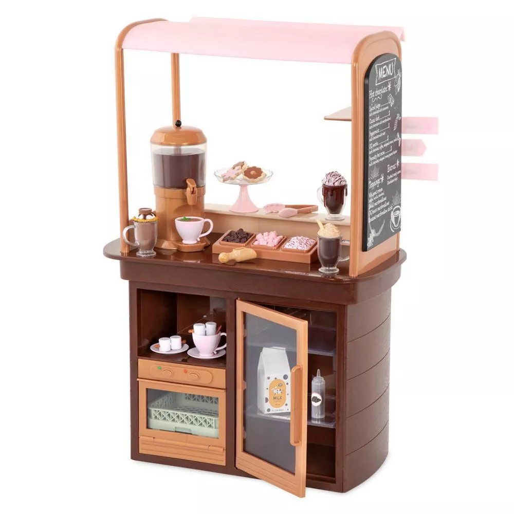 Our Generation Hot Chocolate Stand for 18&quot; Dolls - Choco-tastic - £31.63 GBP