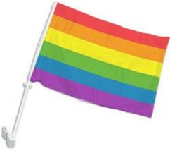 K&#39;s Novelties (2 Pack) Rainbow Gay Pride 2ply Car Window Vehicle 12x18 12&quot;x18&quot; F - £10.12 GBP