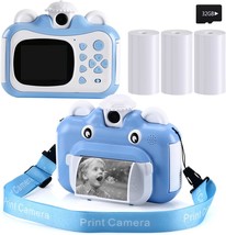 The Barchrons Instant Print Digital Kids Camera 1080P Rechargeable Kids Camera - £43.73 GBP