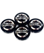 4 Pcs, Nissan Wheel Center Cap, Black Chrome Logo 54 MM / 2.13&quot; #40342AU... - £17.25 GBP
