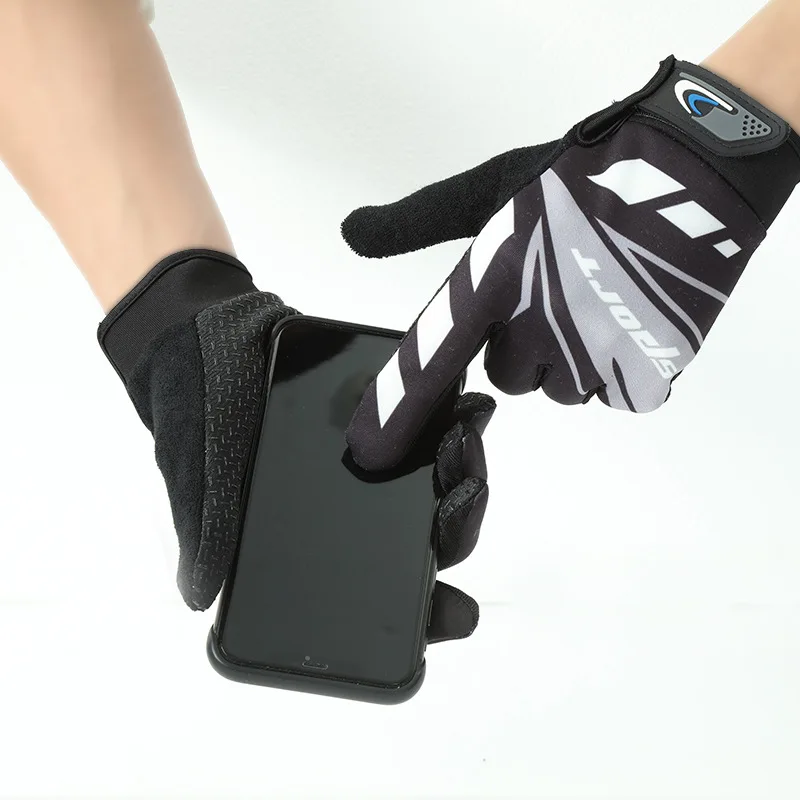 Windproof riding gloves Anti-wear shock-absorbing touch screen gloves Bl... - $15.28
