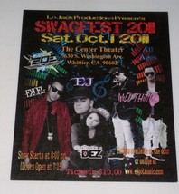 Swagfest Concert Promo Ad 2011 Whittier Ca Excel Beats Wild Thingz Kween... - $19.99