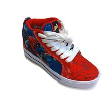 HEELYS Marvel Spider-Man Skate Shoes HES10507 Web Red Blue Youth Size 3 ... - £32.23 GBP