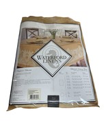Waterford Linens Chaparral Tablecloth 70&quot; Round Cover Cloth Cream Tan - $838.76 MXN