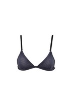 One Teaspoon Womens Bralette Sheer Comfy Solid Blue Size S - £34.32 GBP