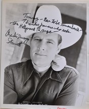 Charles Starrett Signed Photo - The Durango Kid w/coa - £125.03 GBP