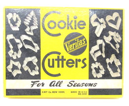 11 All Seasons Holidays Cookie Cutters Tin Original Veritas Vintage US Seller  C - £12.98 GBP