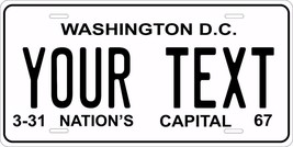 Washington DC 1967 License Plate Personalized Custom Car Bike Motorcycle Moped - £8.63 GBP+