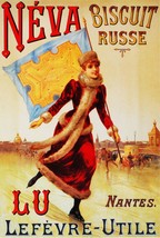 6234.Neva biscuit russe, Bakery utile Ad 18x24 Poster.Wall Art Decorative.Design - £22.49 GBP