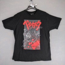 Berserk Anime Men&#39;s XL Graphic T-Shirt Short Sleeve Black Swordsman Guts... - $30.00