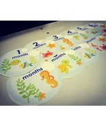 Ocean life themed monthly baby stickers - €6,93 EUR
