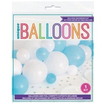 Balloon Centerpiece Kit Blue White Baby Shower Birthday Party - £4.72 GBP