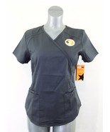 Scrub Star Women&#39;s Small Gray V Neck Short Sleeve Polyester Blend Scrub ... - $12.20 CAD